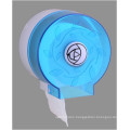 Hotel Publicl Toilet Wholesale Blue Translucent Round Plastic Wall Mounted Tissue Paper Towel Dispenser